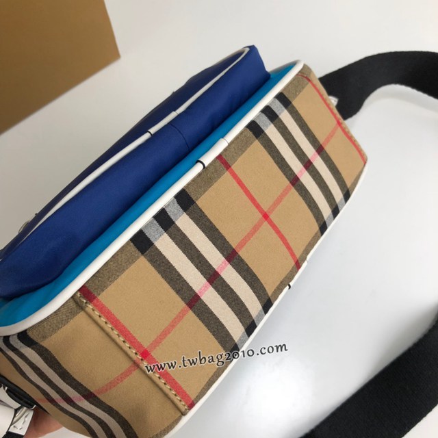 Burberry專門店新款Vintage復古格紋斜背包 巴寶莉肩背相機包男包 yxb1474